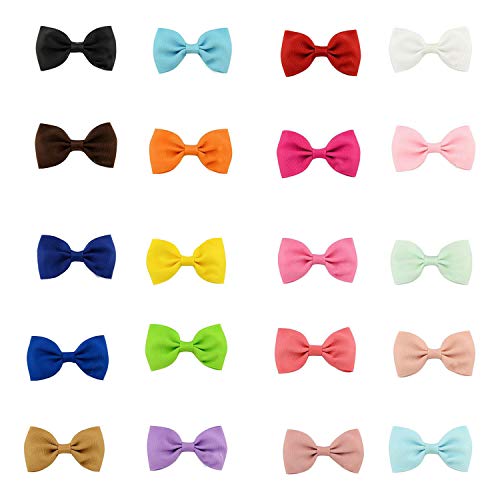 Clip Para Pelo Bebe,Mini Pinzas Para el Cabello,Pinza de Pelo con Lazo Lindo Multicolor,Accesorios para el Cabello Exquisitos,el Regalo para Los Niños (20 Colores,20 Piezas)