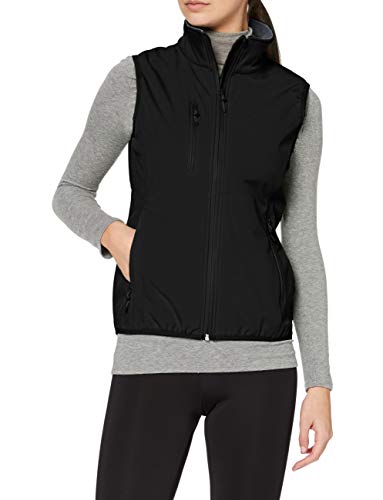 CLIQUE Ladies Softshell Vest Gilet Chaleco, Negro, L para Mujer