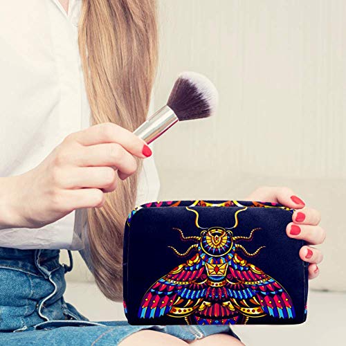 Colorido neceser de abeja – Organizador de maquillaje grande para hombres y mujeres