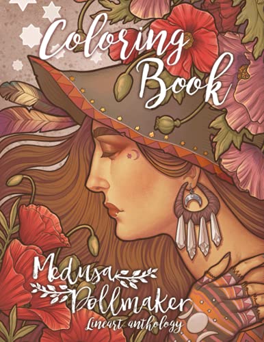 Coloring Book - Medusa Dollmaker Lineart Anthology: Art nouveau and botanicals for everybody