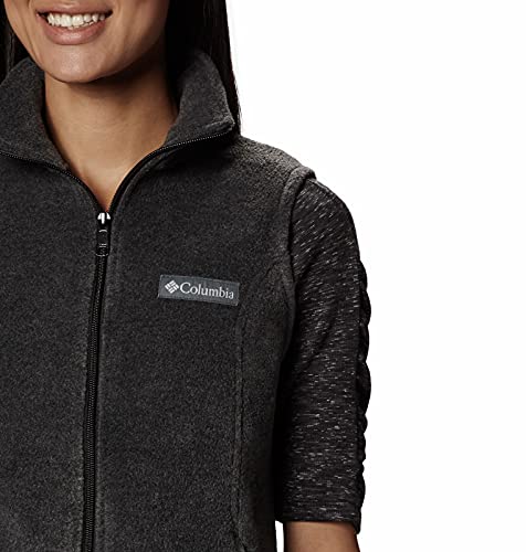 Columbia Chaleco femenino Benton Springs de Petite - Petite Outerwear, -charcoal heather, PXS