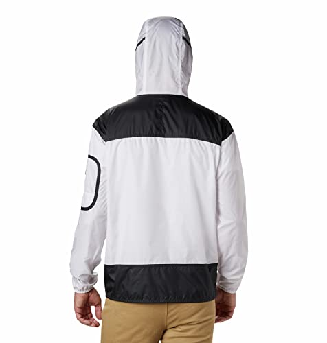 Columbia KM2005 Coupe-vent Homme Blanc/Noir FR : L (Taille Fabricant : L)