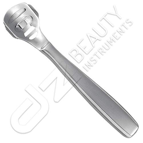 Cortacallos de acero inoxidable para el cuidado de los pies con 10 cuchillas de repuesto