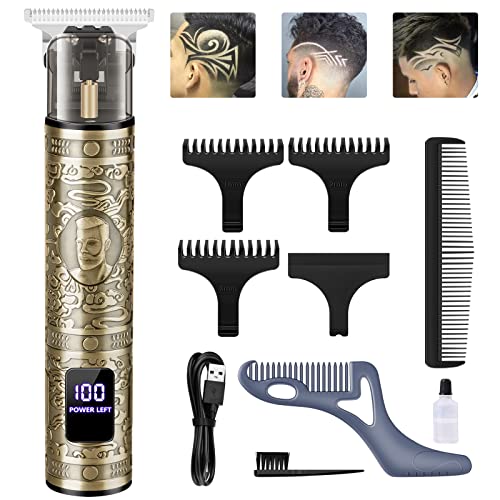 Cortapelos Hombre, Maquina Cortar Pelo, LED Pantalla Maquinilla Cortar Pelo Profesional, Eléctrica Cortadora de Pelo Recortadora de Barba Maquina de Afeitar Máquina Cortar Pelo Inalámbrico Carga USB