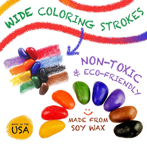 Crayon Rocks 16 Colors in a Red Velvet Bag