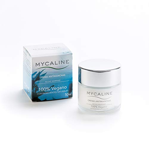 Crema Antimanchas MYCALINE 100% VEGANO con Ingredientes Naturales a base de ALGAS MARINAS. 50ml. Cosmetica Natural Fabricado en España