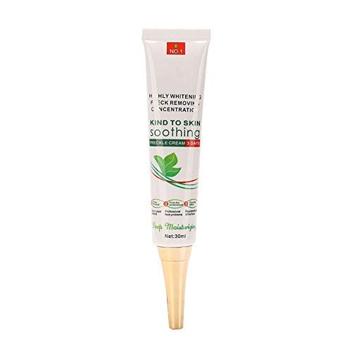 Crema de Eliminación de Pecas,Aclara Las Manchas de Pigmento, Reduce las Manchas de la Edad, Las Pecas, El Melasma, Crema Facial Blanqueamiento de la Piel, 30g
