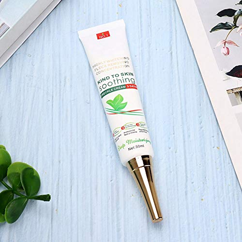Crema de Eliminación de Pecas,Aclara Las Manchas de Pigmento, Reduce las Manchas de la Edad, Las Pecas, El Melasma, Crema Facial Blanqueamiento de la Piel, 30g