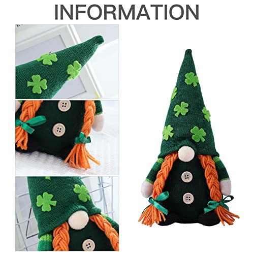 Decoraciones De Gnomo Irlandés, Juego De Gnomo Sueco De Duende del Día De San Patricio, Muñeco De Gnomo Sin Rostro De Duende Irlandés Verde Hecho A Mano, Adornos para El Hogar