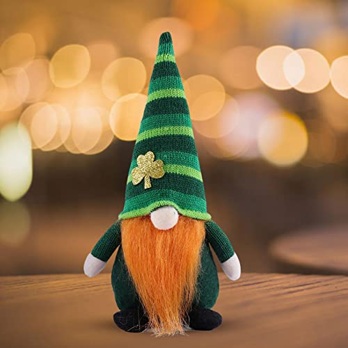 Decoraciones De Gnomo Irlandés, Juego De Gnomo Sueco De Duende del Día De San Patricio, Muñeco De Gnomo Sin Rostro De Duende Irlandés Verde Hecho A Mano, Adornos para El Hogar