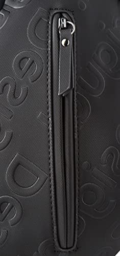 Desigual Back_Galia Viana Mini, Mochila para Mujer, Negro, Einheitsgröße