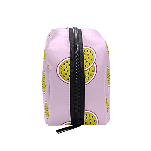 DEZIRO - Neceser de maquillaje para mujer, diseño de fruta de la pasión, color rosa
