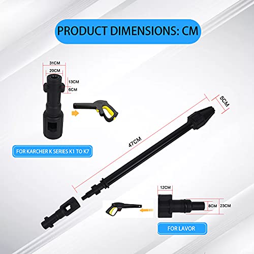 Dirt Washer Jet Turbo Lance Lavado de alta presión Car Turbo Washer Dirt Jet Lance accesorios de limpieza para Karcher K2 K3 K4 K5 K7 150 Bar