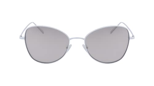 DKNY DK104S Gafas de Sol, White, Taille Unique para Mujer