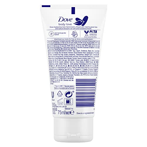Dove  Crema de Manos  Té Matcha Ritual Energizante 75ml - Pack de 6
