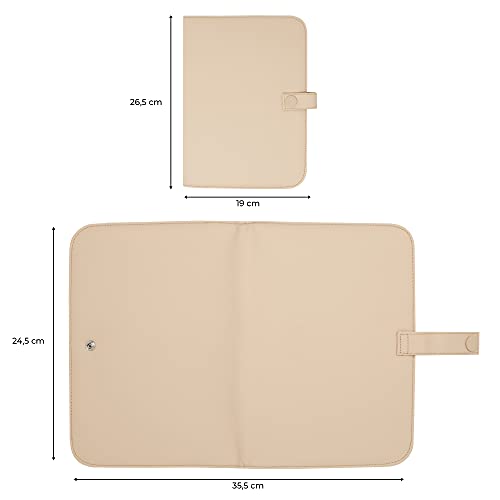 Duffi Baby 5629-05, Portadocumentos Bebe Liso Beige Unisex bebé, 1 Unidad (Paquete de 1)