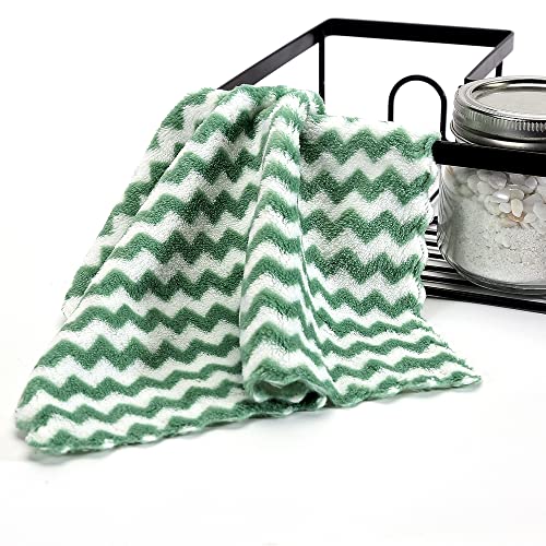 EigPluy 12 Piezas Paño de Microfibra para Limpieza,Toallas de Cocina Superabsorbente,25x25cm,Colores Mezclados