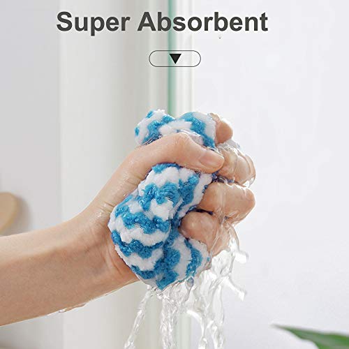 EigPluy 12 Piezas Paño de Microfibra para Limpieza,Toallas de Cocina Superabsorbente,25x25cm,Colores Mezclados