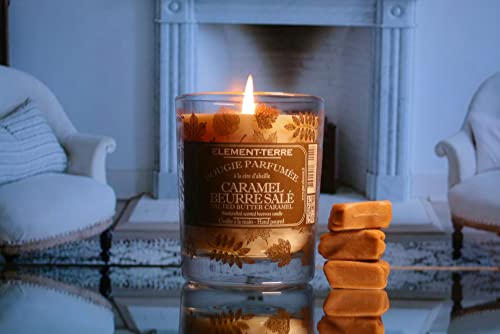 Element-Terre Vela de 200 gramos, 50 horas, aroma Caramel Manteca Salé