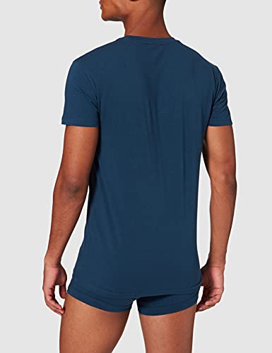 Emporio Armani Megalogo Camiseta y Trunk, Hombre, Azul (Abyss), S