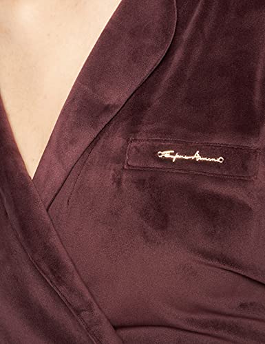 Emporio Armani Underwear Shiny Velvet Chaqueta y Pantalón, Mujer, Marrón (Coffee), L