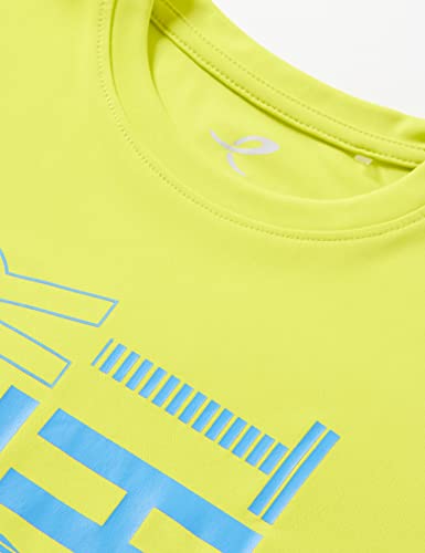ENERGETICS Derek IV Camiseta, Greenlime/Blueroyal, 140 Unisex niños