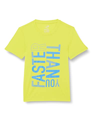 ENERGETICS Derek IV Camiseta, Greenlime/Blueroyal, 140 Unisex niños
