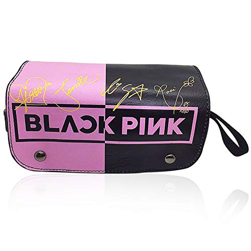 Estuche de Lápices Blackpink，Estuche Multifuncional con Cremallera, Bolsa de Cosméticos, Porta lápices Útiles Escolares Blackpink Papelería de Regalo