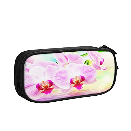 Estuche Escolar Orquídea Planta SPA, Multifuncional Estuche De Lápices De Gran Capacidad para Hombre Mujer Estudiante En Escuela para Niñas Niños