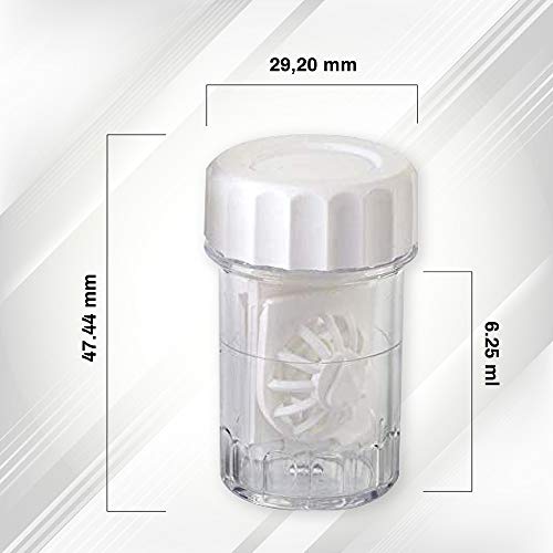 Estuche para Lentes De Contacto - Tipo Barril Estándar - Limpieza para Uso Diario - 3 Piezas por Sports World Vision