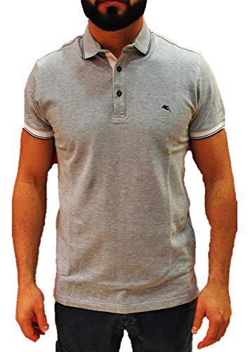 Etro Polo Hombre Manga Corta Art.1Y800-9157-3 Gris (S)
