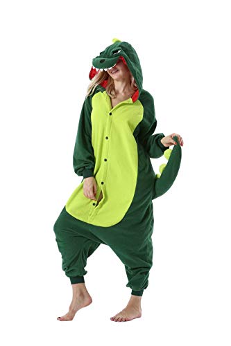 EUFANCE Pijamas Onesies de Animales Adultos, Pijamas Unisex Disfraces de Cosplay Ropa de Dormir Ropa de casa de Halloween Ropa de salón