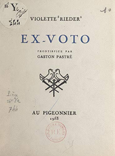 Ex-voto (French Edition)