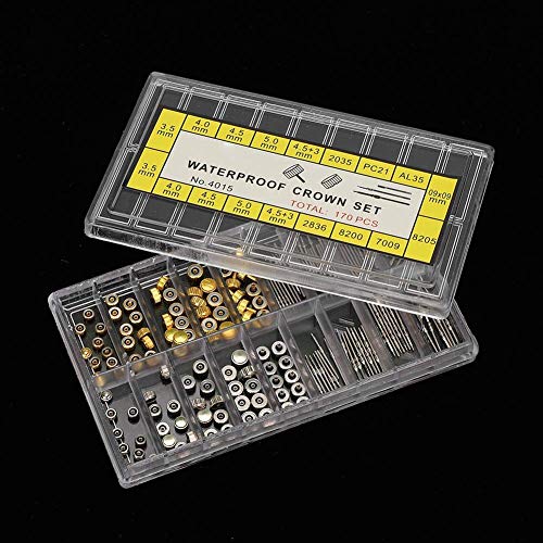 Extensor de vástago de Reloj + Coronas Piezas de Reloj, Junta Tórica Barra De Extensión De Reloj De Goma Reparación De Juntas Herramienta De Repuesto para Reparación De Accesorios
