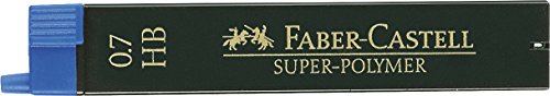Faber Castell B-9067-HB - Blíster tubo de 12 minas, 0.7 mm HB, color negro