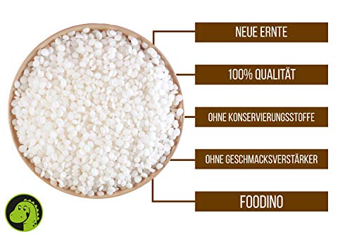 Foodino Pastillas de cera de abeja blancas sin aromas artificiales, cera de abeja natural, 500 g, 2,5 kg, reutilizables, calidad premium (500 g)