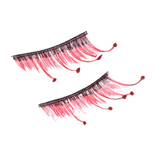 FRCOLOR 1 par de Pestañas Postizas Largas Maquillaje Pestañas Postizas Pestañas Postizas Dramáticas para Club Halloween Performance Carnaval