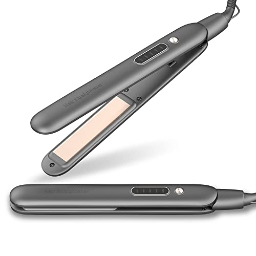 Frohmen Plancha de Pelo, Planchas del Pelo y Rizador 2 en 1, Apto Para Todo el Cabello Liso y Rizado, Plancha Pelo con Bloqueo de Seguridad, Pantalla LED 5 Marchas Temperatura Ajustable