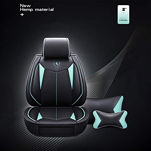 Fundas para Asientos de Automóvil 5 Asientos de Cuero de PU,Fáciles de instalar, Aptos para la Mayoría de Mercedes Benz, Audi, Toyota, Ford, Crysler BMW Honda (Orange,Cartoon Edition)