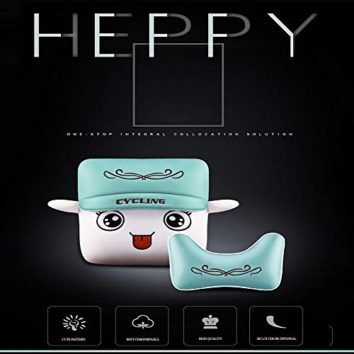 Fundas para Asientos de Automóvil 5 Asientos de Cuero de PU,Fáciles de instalar, Aptos para la Mayoría de Mercedes Benz, Audi, Toyota, Ford, Crysler BMW Honda (Orange,Cartoon Edition)