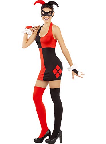 Funidelia | Vestido de Harley Quinn Oficial para Mujer Talla XL ▶ Superhéroes, DC Comics, Suicide Squad, Villanos - Color: Negro - Licencia: 100% Oficial