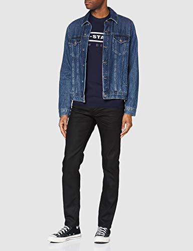G-STAR RAW, hombres Camiseta Graphic 4, Azul (sartho blue 336-6067), L