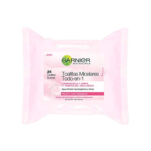 Garnier Skin Active Toallitas Micelares Desmaquillantes - 25 toallitas