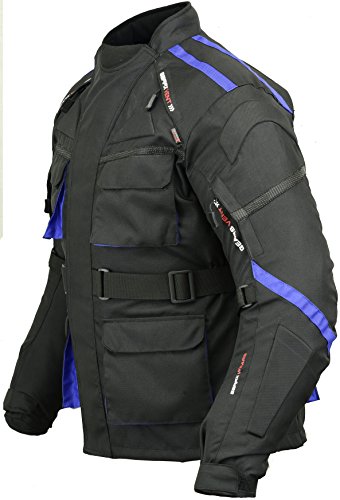 GearX Surfer Chaqueta Moto Impermeable Acolchada Espalda y Codo, XXL