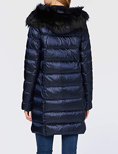 Geox W BLENDA Parka Mujer, Azul (Iridescent Blue), 44