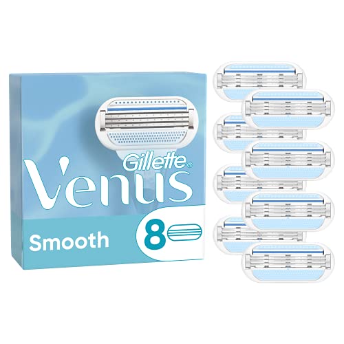 Gillette Venus - Cuchillas de afeitar lisas, dispositivo y cuchilla - 8 cuchillas