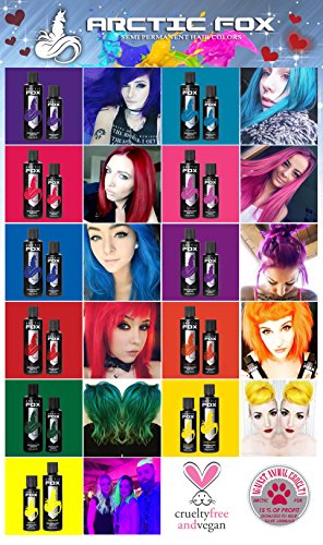 Girls Night, semi-permanentes tinte para el cabello en colores pastel de lavanda púrpura - 118 ml - Fox ártico