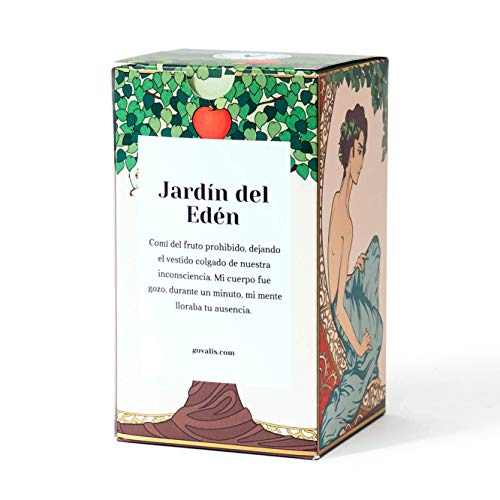 GOVALIS Vela Aromática Jardín del Edén | Cera de Soja 100% Natural | 100 Horas, Vela Perfumada Grande en Vaso, Regalos Originales para Mujer, San Valentín, Aniversario, Decoración, Dormitorio, Baño