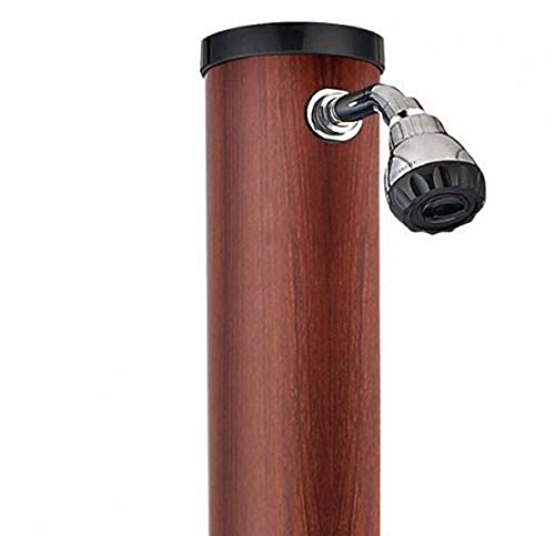 Gre AR1020W - Ducha jardín imitación madera, PVC, 20 litros
