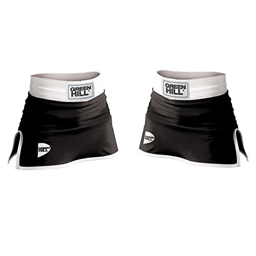 GREEN HILL Boxing PANTAGONNA DE Boxeo Donna Panta Falda para Mujer Uniforme Amateur Femenino Negro Rojo Azul (Negro, M)